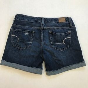 American Eagle dark was boyfriend destroyed denim